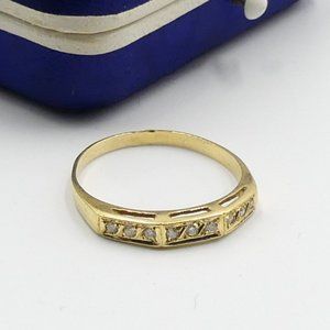 Vintage Portuguesa 14k & mini Cz rings size 8.5